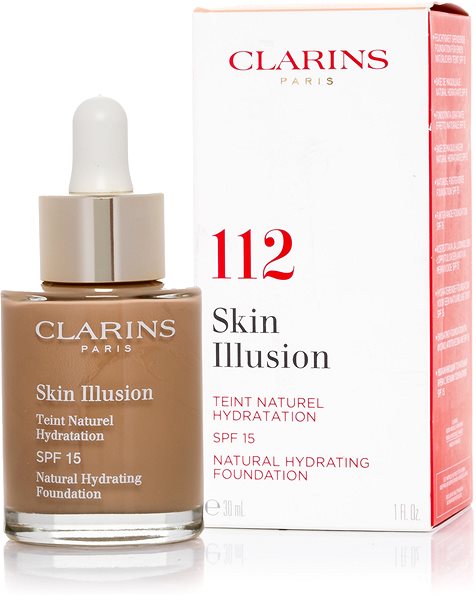 Alapozó CLARINS Skin Illusion Fdt 112 Amber 30 ml ...