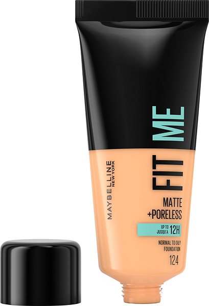 Make-up MAYBELLINE NEW YORK Fit Me! Matte + Poreless make-up 124 Soft sand 30 ml ...