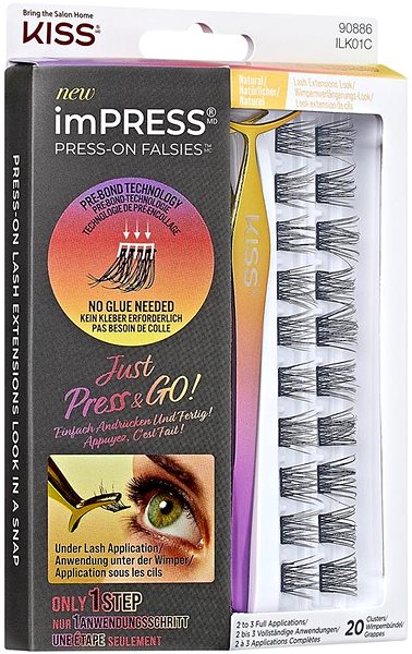 Nalepovací řasy KISS imPRESS Press on Falsies Kit 01  ...