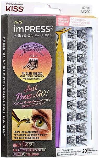 Nalepovací řasy KISS imPRESS Press on Falsies Kit 02  ...
