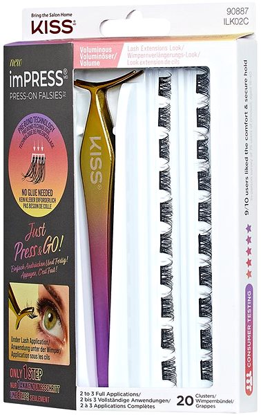 Nalepovací řasy KISS imPRESS Press on Falsies Kit 02  ...