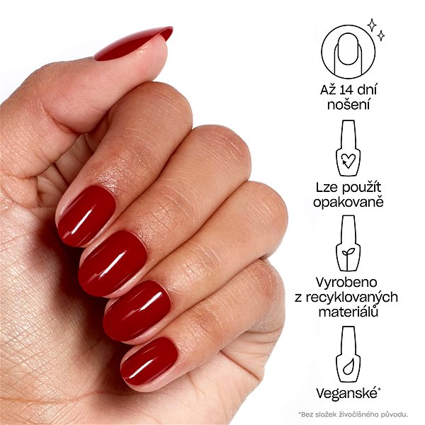 Umelé nechty OPI – Instant Gel-Like Salon Manicure – Big Apple Red ...