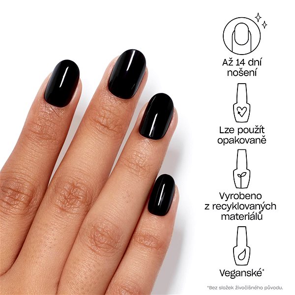 Umelé nechty OPI – Instant Gel-Like Salon Manicure – Lady in Black ...