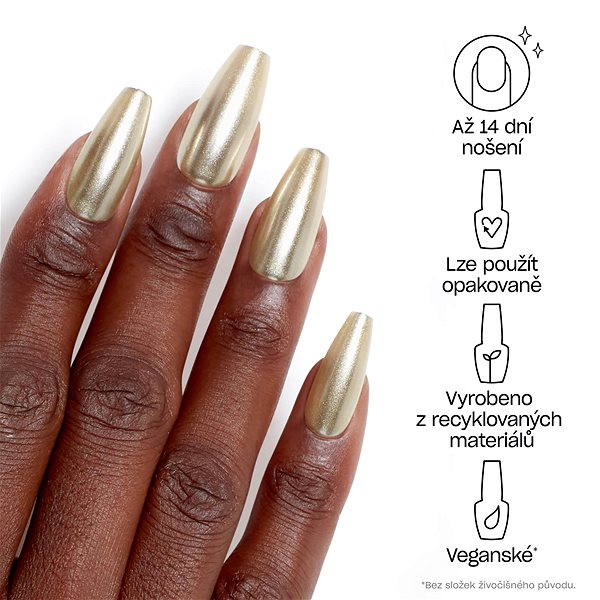 Umelé nechty OPI – Instant Gel-Like Salon Manicure – Break the Gold ...