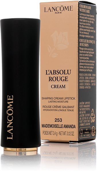 Rúzs LANCÔME Absolu Rouge Cream 253 Mademoiselle Amanda 3,4g ...