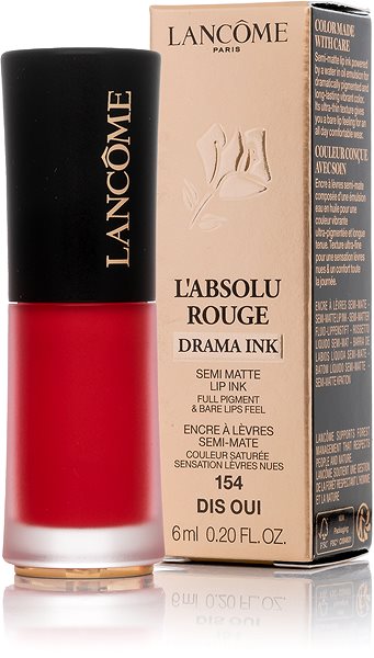 Rúzs LANCÔME L Absolu Rouge Drama Ink 154 Dis Oui 6ml ...
