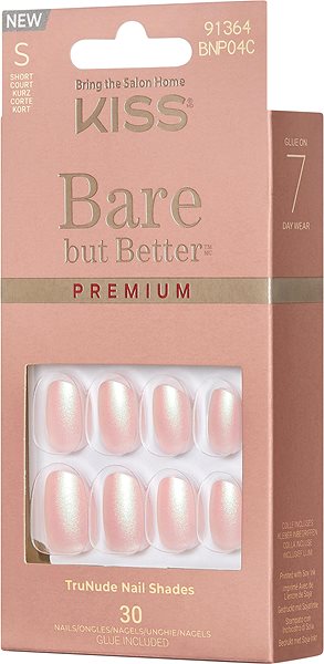 Műköröm KISS Bare-But-Better Premium Nails Mocha ...
