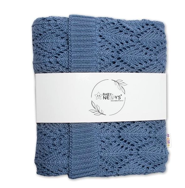Deka Baby Nellys , dečka LOVE, 75×95cm - jeans ...