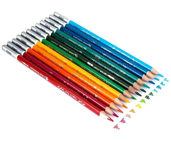 Coloured Pencils DELI colour Emotion watercolour, 12 colours Screen