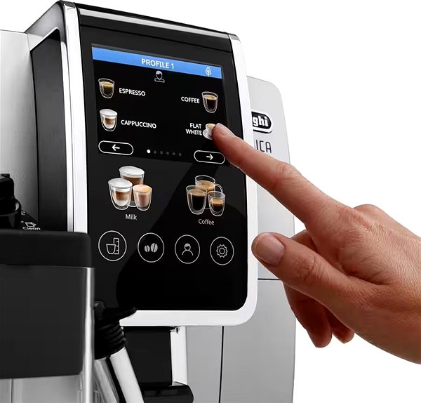DeLonghi Dinamica Plus ECAM380.85.SB automatic coffee machine.