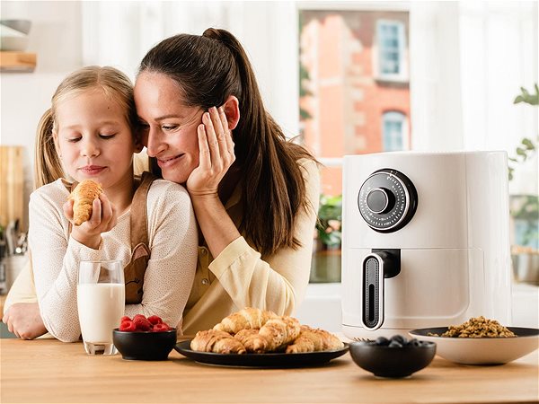 Fritéza Delimano Air Fryer Star White Lifestyle
