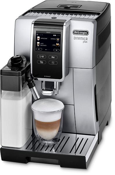 Automatic Coffee Machine De'Longhi Dinamica Plus ECAM 370.85 SB Lateral view