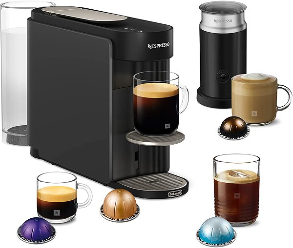 Kapszulás kávéfőző De'Longhi Nespresso Vertuo Up Anthracite & Milk ENV200.GYAE ...