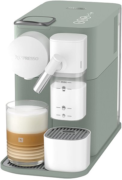 Kapsel-Kaffeemaschine De'Longhi Nespresso Lattissima Dark Sage EN510.GR ...