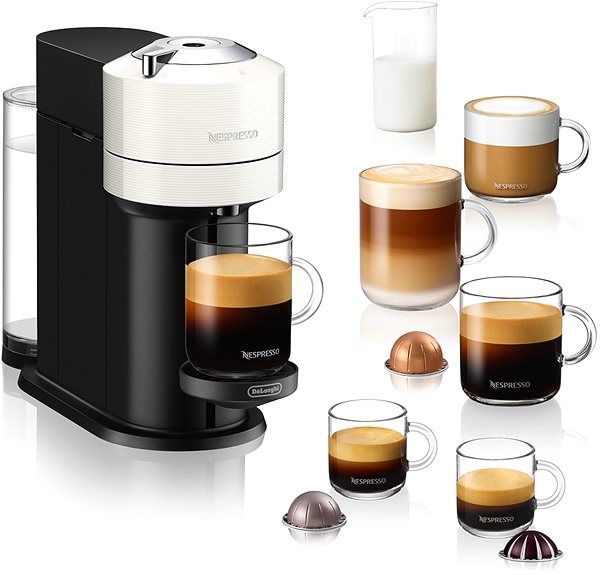Kapsel-Kaffeemaschine NESPRESSO De´Longhi Vertuo Next White ENV120.W ...