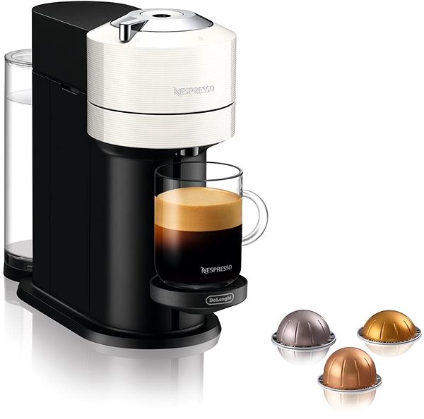 Coffee Pod Machine NESPRESSO De´Longhi Vertuo Next White ENV120.W Screen