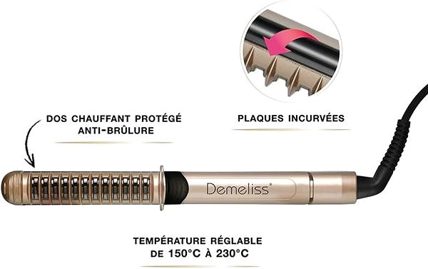 Žehlička na vlasy Demeliss 3965 Vlastnosti/technológia