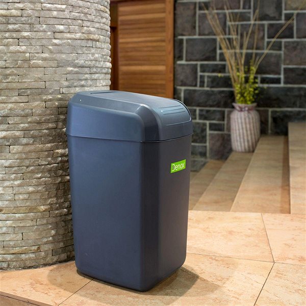 Mülleimer Denox Troya Abfallbehälter 30 L, anthrazit ...