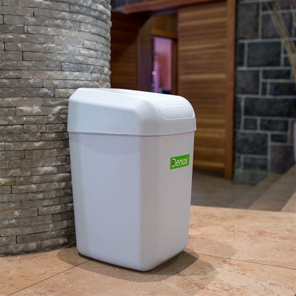 Rubbish Bin Denox Troya waste bin 15 L, white ...