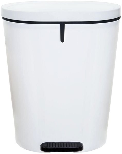 Mülleimer Denox Oval Treteimer 25 L, Kunststoff, weiß ...