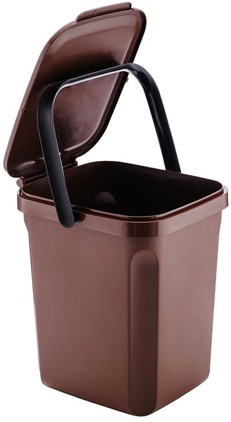 Rubbish Bin Denox Organic waste bin for bio-waste 10 l, brown ...