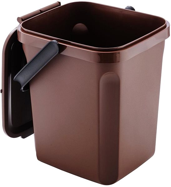 Rubbish Bin Denox Organic waste bin for bio-waste 10 l, brown ...