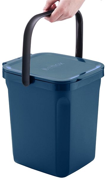 Rubbish Bin Denox Organic waste bin for bio-waste 10 l, blue ...