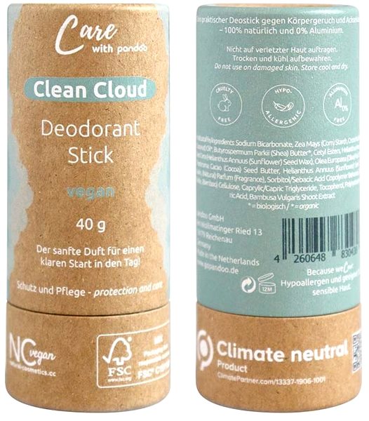 Dezodorant PANDOO Clean Cloud Vegan 40 g ...