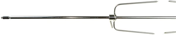 DEOS Stainless steel rotisserie skewer with prongs 60cm.