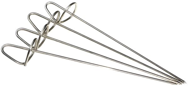 DEOS Stainless steel shish kebab skewers 20cm/4pcs.