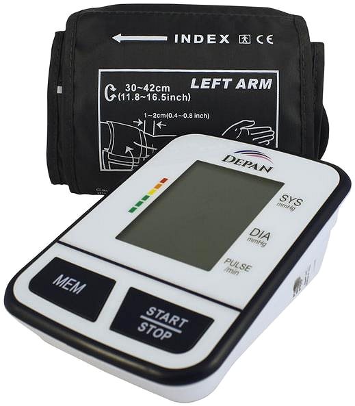 Vérnyomásmérő DEPAN automatikus vérnyomásmérő karra adapterrel ...