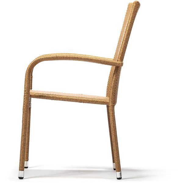 Kerti szék Designlink kerti szék PARIS cappuccino Oldalnézet
