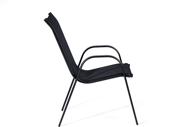 Kerti szék RAMADA kerti szék, fekete Oldalnézet