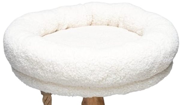 Cat scratching post Designed by Lotte Vilja, cream, 50 × 110 × 50 cm .