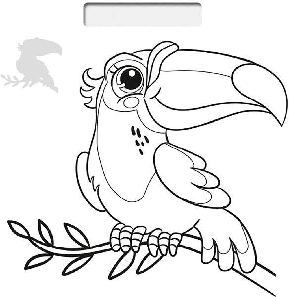 colouring page Baloušek Print Stick and colour! Animals .