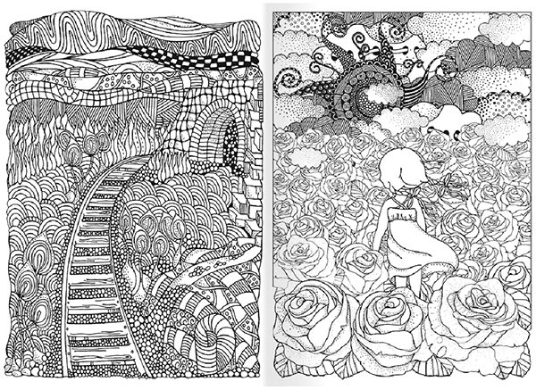 colouring page Baloušek print Antistress colouring book A4 - Relax .