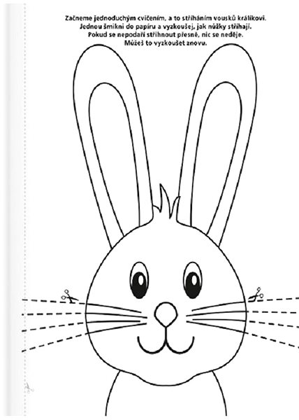 colouring page Baloušek Print colouring page A4 - Cutting, Learning to cut .