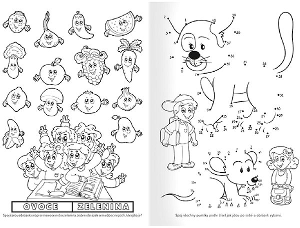 colouring page Baloušek Print colouring page A4 - Hurray for school .