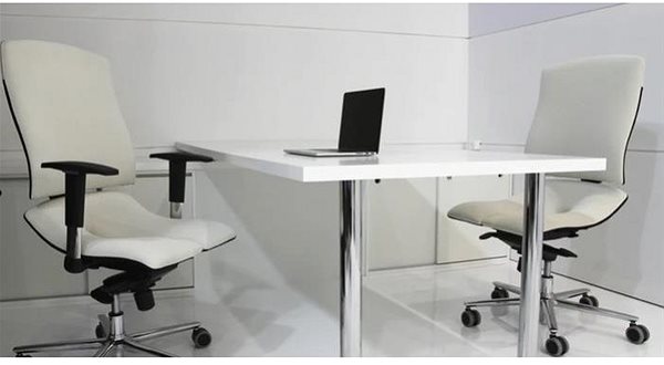 Kancelárska stolička 3DE Asana Steel biela ...