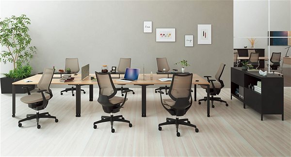 Office Chair 3DE ING Glider 360° Brown Lifestyle