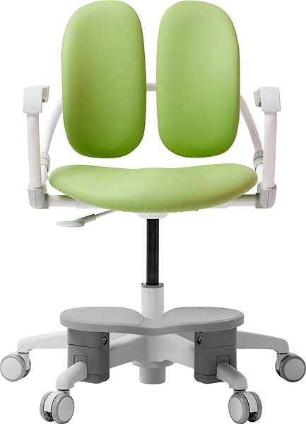 Detská stolička k písaciemu stolu 3DE Duorest Milky zelená s podperou nôh Screen