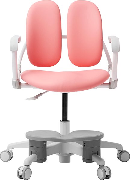 Children’s Desk Chair 3DE Duorest Milky Pink with Footrest Screen