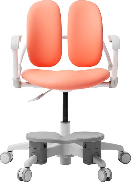 Detská stolička k písaciemu stolu 3DE Duorest Milky lososová s podperou nôh Screen