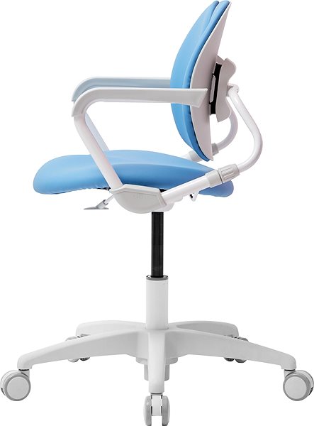 Children’s Desk Chair 3DE Duorest Milky Blue Lateral view