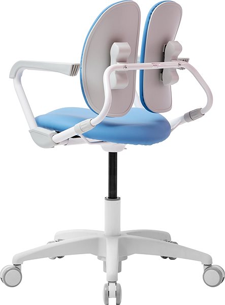Gyerek íróasztal szék 3DE Duorest Milky kék Oldalnézet