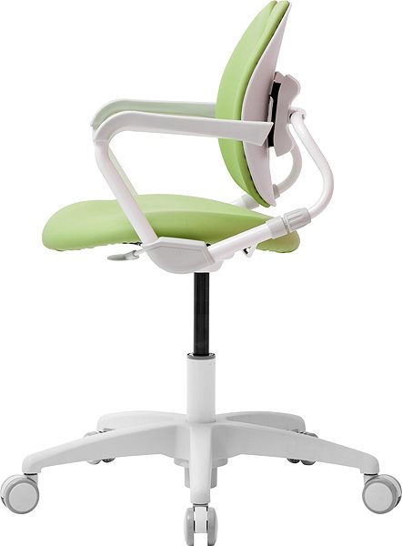 Children’s Desk Chair 3DE Duorest Milky Green Lateral view