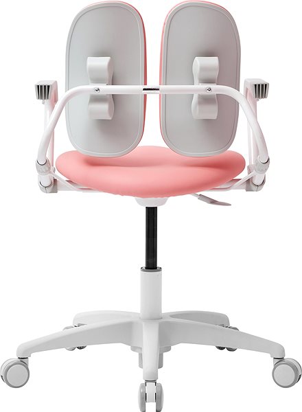 Gyerek íróasztal szék 3DE Duorest Milky rózsaszín Hátoldal
