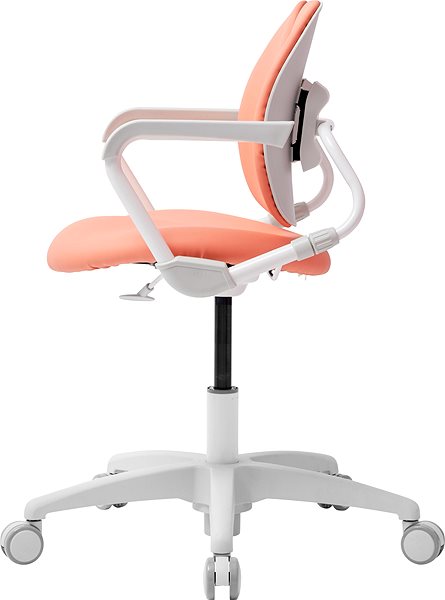 Children’s Desk Chair 3DE Duorest Milky Salmon Lateral view