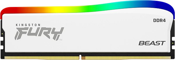 RAM memória Kingston FURY 16GB DDR4 3200MHz CL16 Beast RGB White Special Edition ...