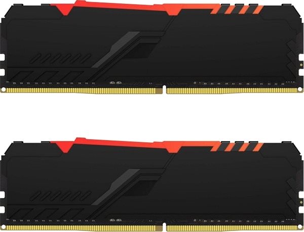 RAM memória Kingston FURY 16GB KIT DDR4 3200MHz CL16 Beast RGB Hátoldal
